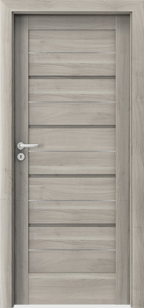 Interiérové dveře VERTE G - G0 intarzie - dýha Portasynchro 3D - akát stříbrný