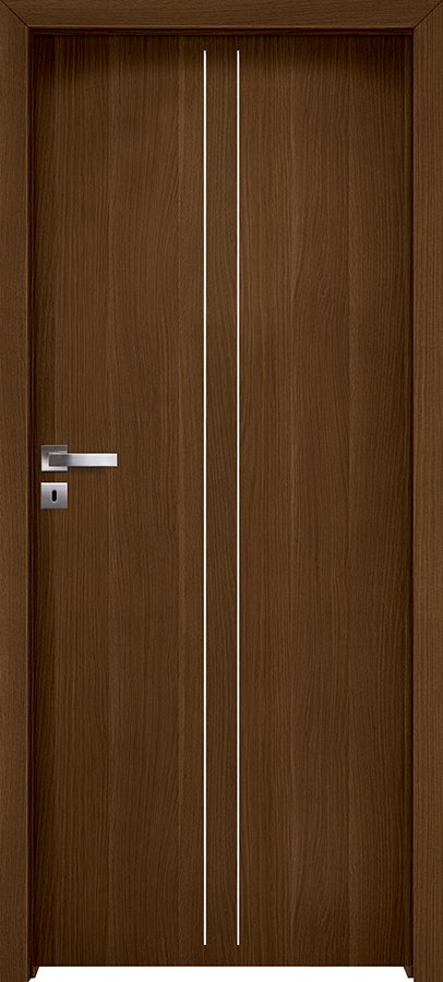Interiérové dveře INVADO LIDO 1 - Eco-Fornir forte - ořech duro B473
