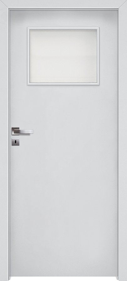 Posuvné interiérové dveře INVADO NORMA DECOR 5 - Eco-Fornir laminát CPL - bílá B490