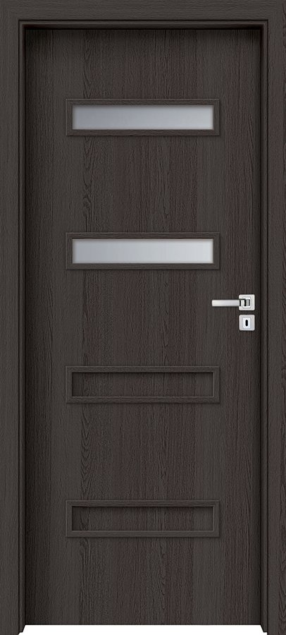 Posuvné interiérové dveře INVADO PARMA 2 - dýha Enduro 3D - antracit B637