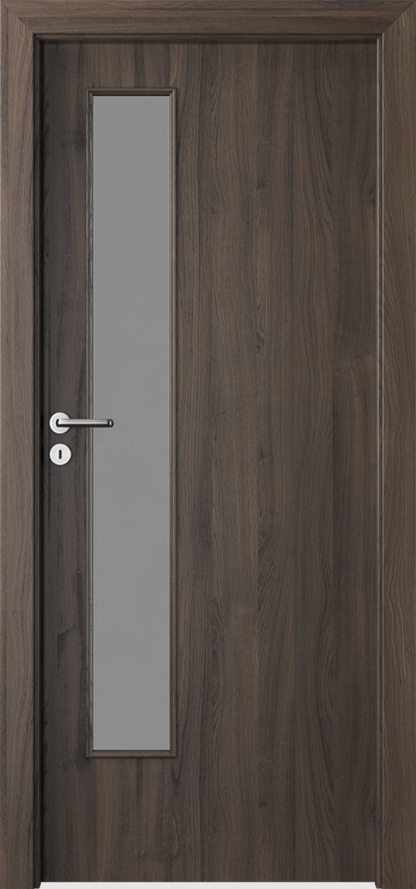 Interiérové dveře PORTA DECOR - model L - dýha Portasynchro 3D - dub tmavý