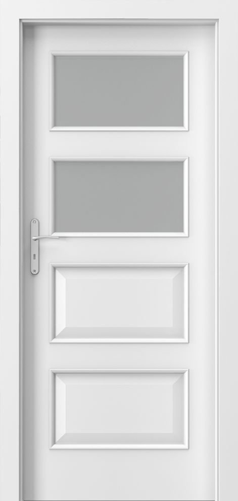 Posuvné interiérové dveře PORTA NOVA 5.3 - dýha Portadecor - bílá