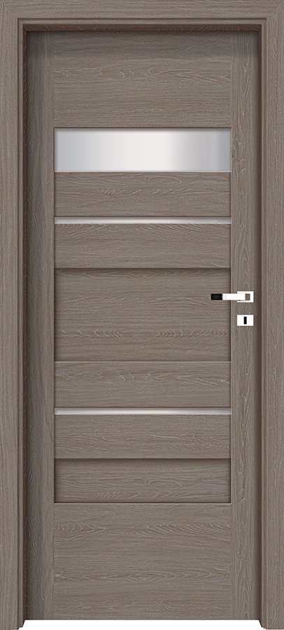 Interiérové dveře INVADO PASARO 2 - Eco-Fornir forte - dub šedý B476