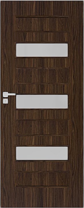 Interiérové dveře DRE PLUS 60 - dekorativní dýha 3D - eben (do vyprodání zásob)