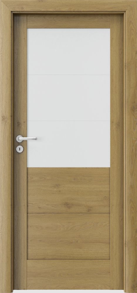 Interiérové dveře VERTE B - B3 - dýha Portaperfect 3D - dub přírodní