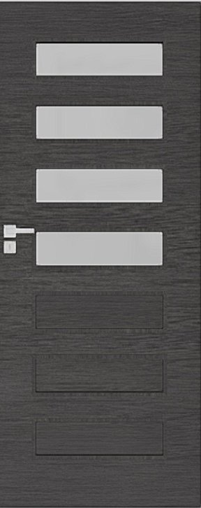 Interiérové dveře DRE PLUS 40 - dýha DRE-Cell - dub šedý kartáčovaný