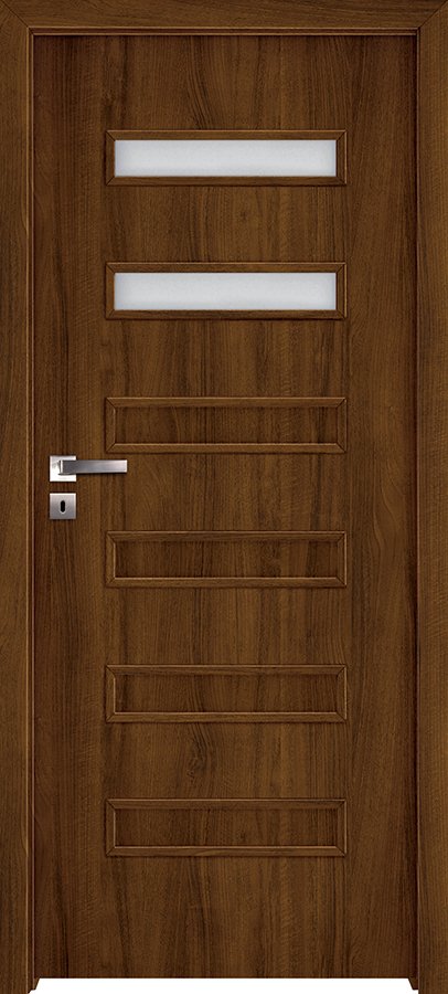 Interiérové dveře INVADO VIRGO 2 - dýha Enduro 3D - ořech klasický B597