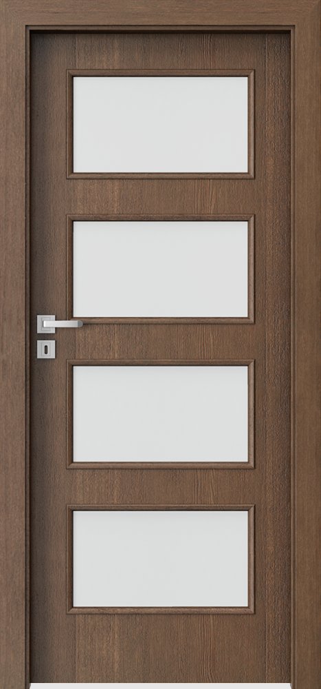 Interiérové dveře PORTA NATURA CLASSIC 5.5 - přírodní dýha Satin - dub hnědý