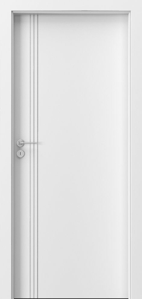 Posuvné interiérové dveře PORTA LINE B.1 - dýha CPL HQ 0,2 - bílá
