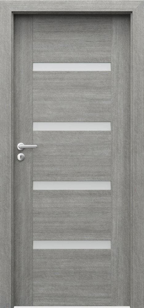 Posuvné interiérové dveře PORTA INSPIRE C.4 - Portalamino - dub stříbřitý