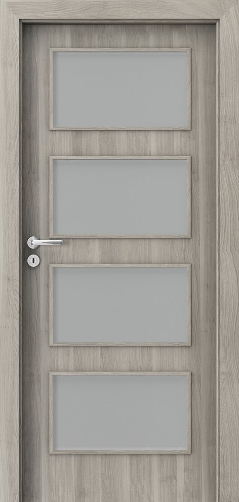 Interiérové dveře PORTA FIT H.4 - dýha Portasynchro 3D - akát stříbrný