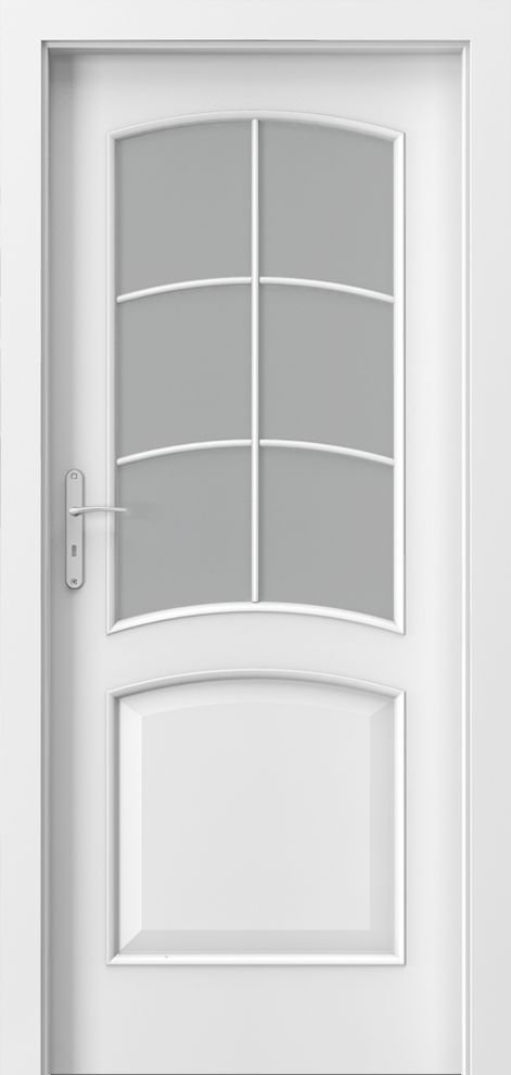 Posuvné interiérové dveře PORTA NOVA 6.2 - dýha Portadecor - bílá