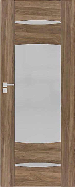 Interiérové dveře DRE ENA - model 5 - dekorativní dýha 3D - ořech americký