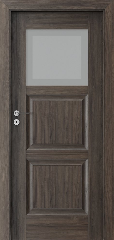 Posuvné interiérové dveře PORTA INSPIRE B.1 - dýha Portasynchro 3D - dub tmavý