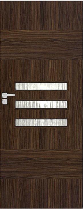 Interiérové dveře DRE FINEA 50 - dekorativní dýha 3D - eben (do vyprodání zásob)