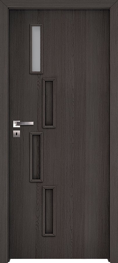 Posuvné interiérové dveře INVADO SAGITTARIUS 2 - dýha Enduro 3D - antracit B637