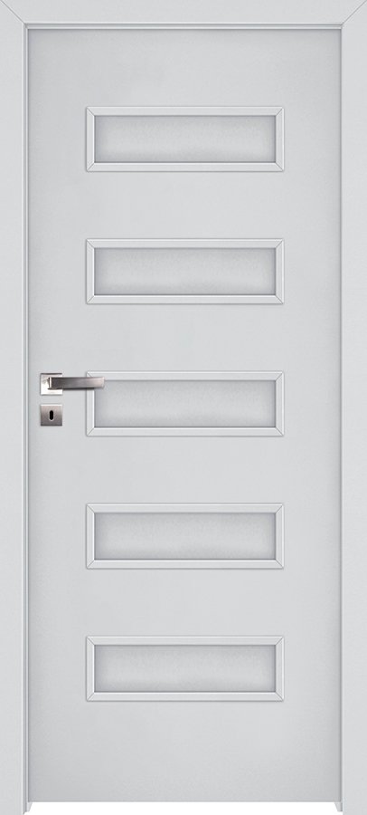 Posuvné interiérové dveře INVADO GEMINI 1 - Eco-Fornir laminát CPL - bílá B490