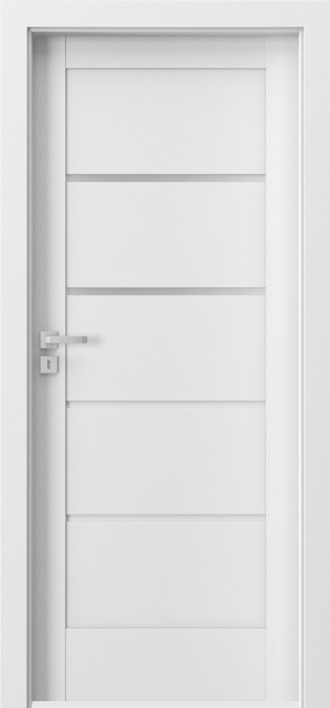 Posuvné interiérové dveře VERTE G - G2 - dýha Portadecor - bílá