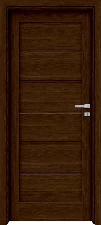 Posuvné interiérové dveře INVADO TAMPARO 1 - Eco-Fornir forte - ořech duro B473
