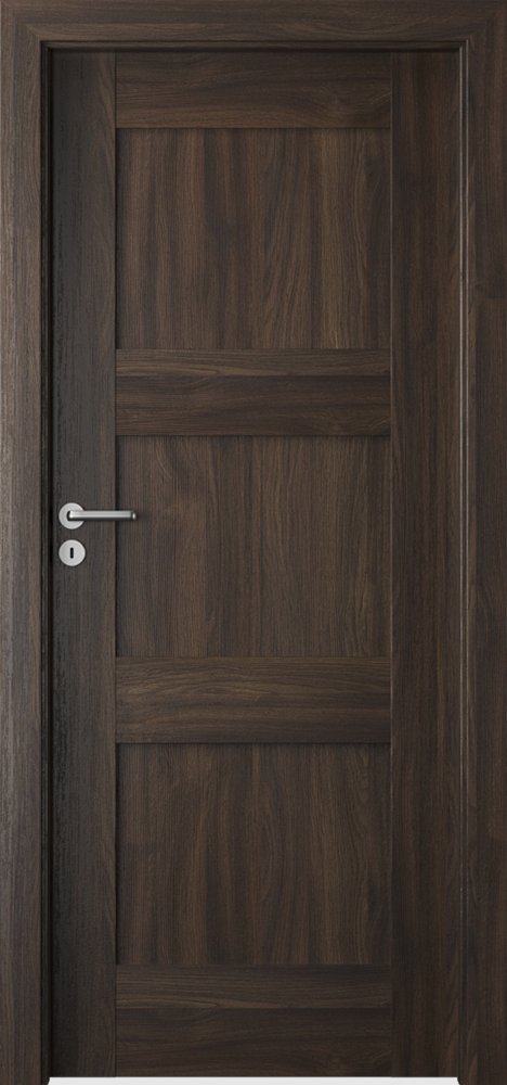 Interiérové dveře VERTE PREMIUM B - B0 - dýha Portasynchro 3D - dub tmavý 