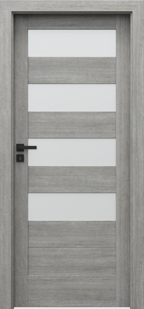 Posuvné interiérové dveře VERTE C - C4 - Portalamino - dub stříbřitý