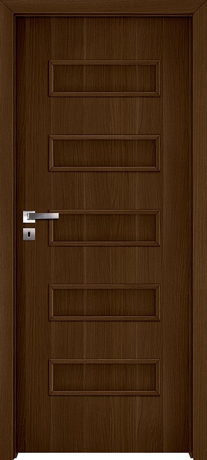 Posuvné interiérové dveře INVADO GEMINI 3 - Eco-Fornir forte - ořech duro B473