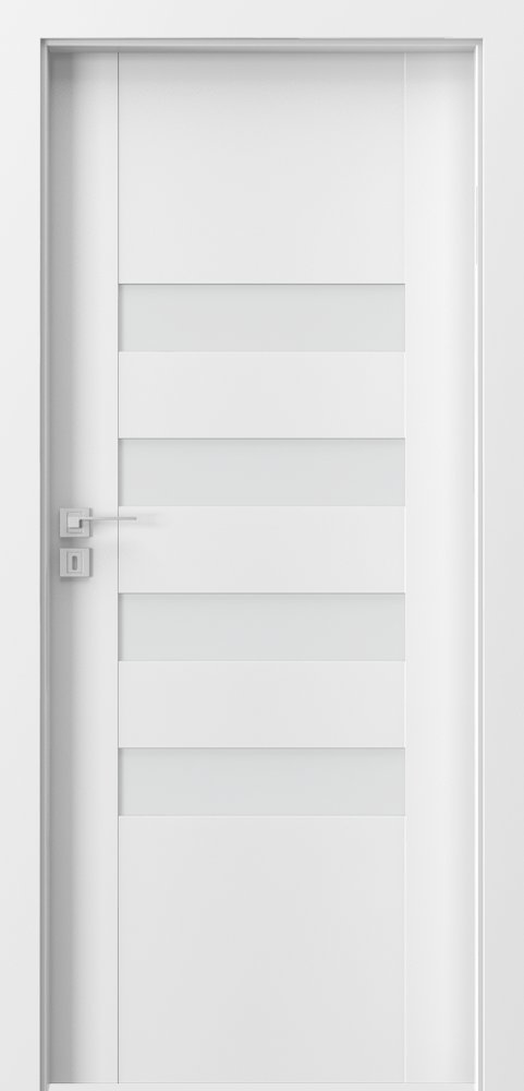 Posuvné interiérové dveře PORTA KONCEPT H.4 - dýha Portadecor - bílá