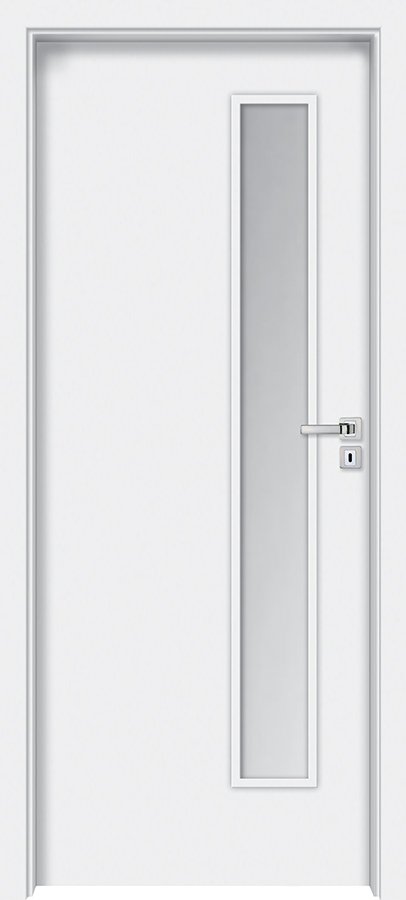 Interiérové dveře INVADO LIBRA - Eco-Fornir laminát CPL - bílá B490