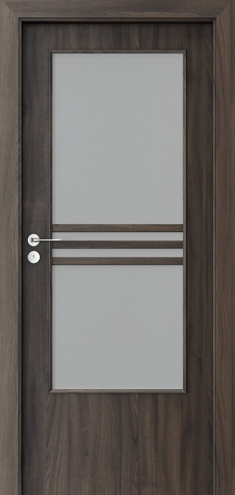 Posuvné interiérové dveře PORTA STYL 3 - dýha Portasynchro 3D - dub šarlatový