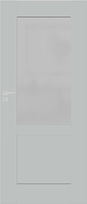 Interiérové dveře DRE BERGE 5 - UV lak - šedá (RAL 7035)