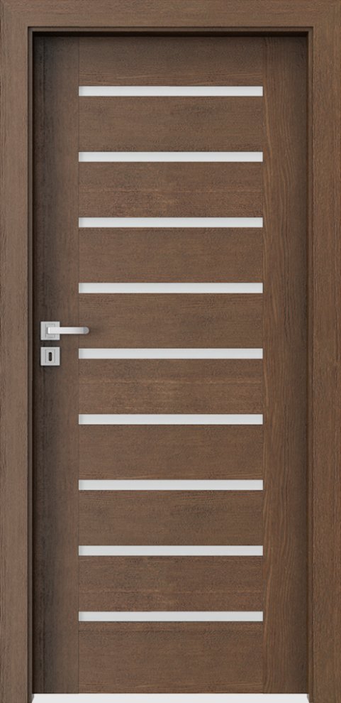 Interiérové dveře PORTA NATURA KONCEPT A.9 - přírodní dýha Satin - dub hnědý