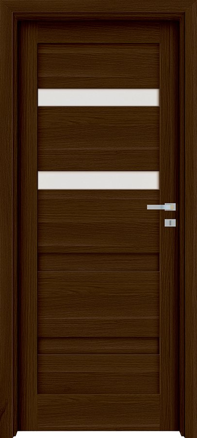 Interiérové dveře INVADO MARTINA 3 - Eco-Fornir forte - ořech duro B473