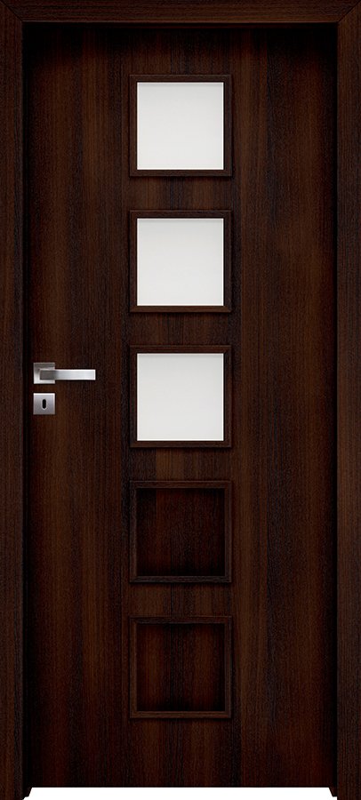 Posuvné interiérové dveře INVADO TORINO 4 - dýha Enduro - eben B406