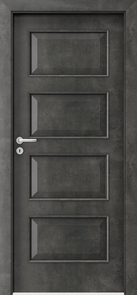 Posuvné interiérové dveře PORTA Laminát CPL 5.1 - dýha CPL HQ 0,2 - beton tmavý