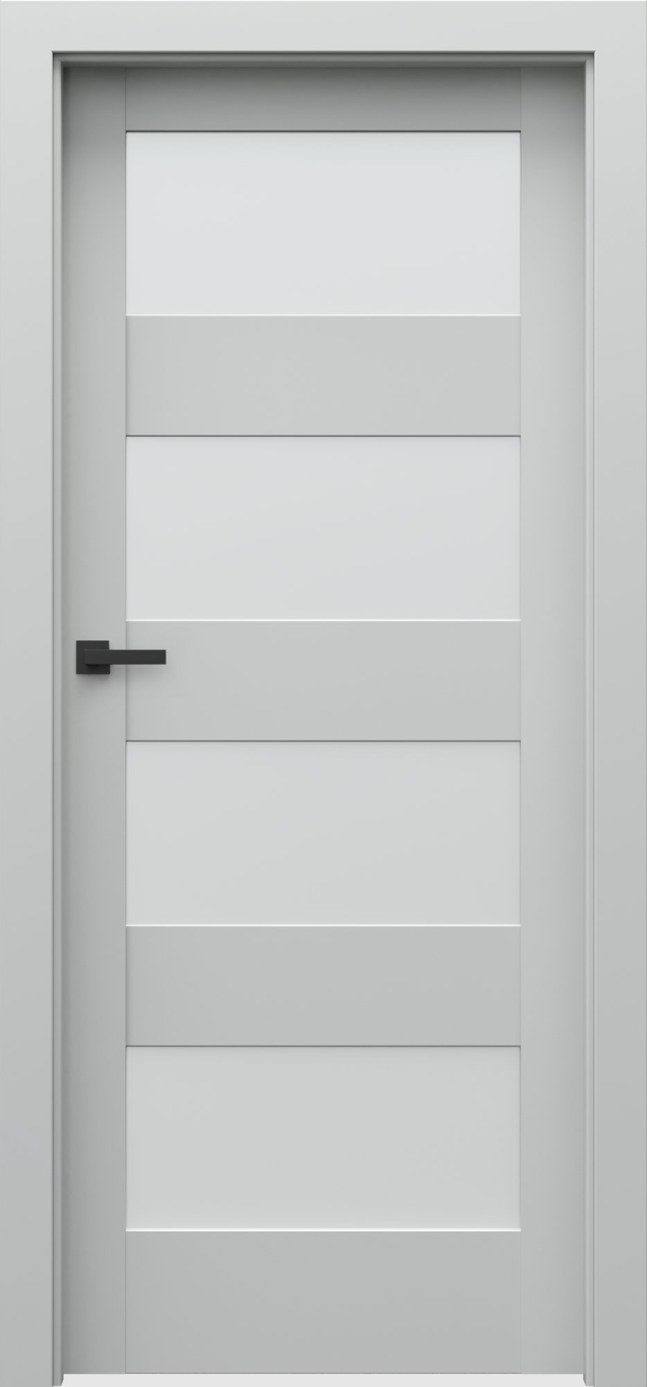 Posuvné interiérové dveře VERTE L - L4 - dýha Portadecor - šedá