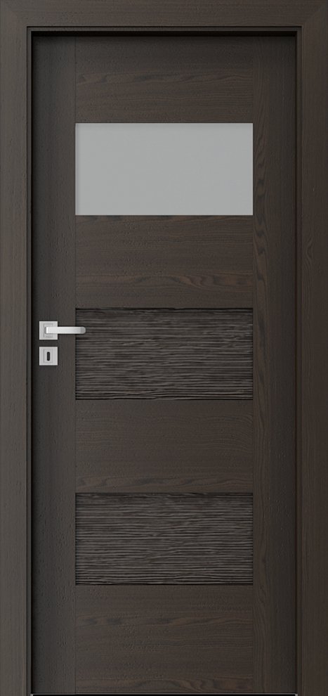 Interiérové dveře PORTA NATURA KONCEPT K.1 - přírodní dýha Select - ořech tmavý