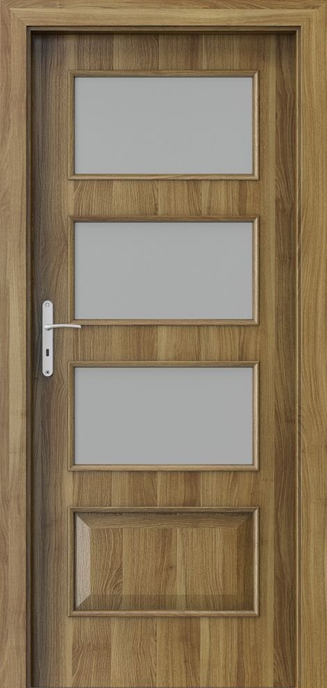 Posuvné interiérové dveře PORTA NOVA 5.4 - dýha Portasynchro 3D - akát medový