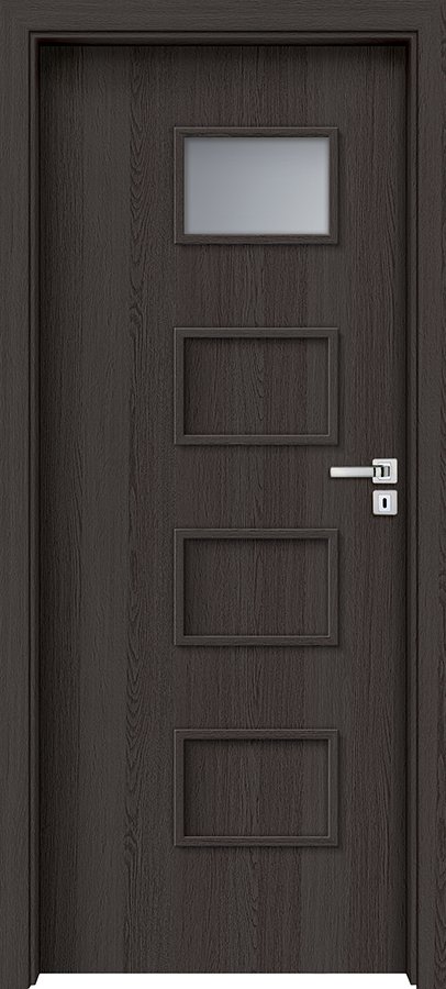 Posuvné interiérové dveře INVADO ORSO 4 - dýha Enduro 3D - antracit B637
