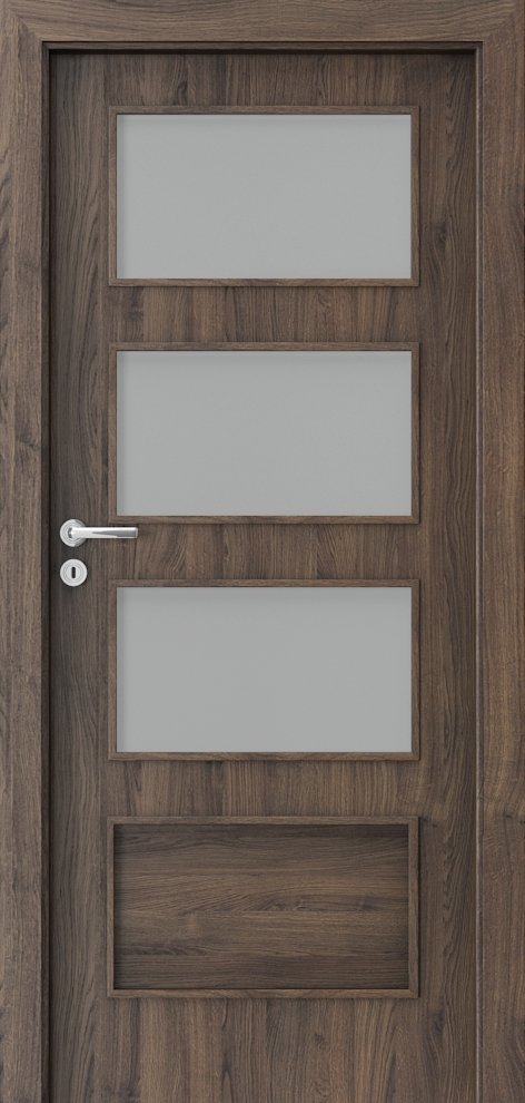 Interiérové dveře PORTA FIT H.3 - dýha Portasynchro 3D - dub šarlatový