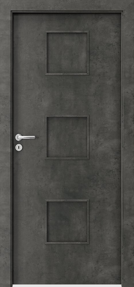 Interiérové dveře PORTA FIT C.0 - dýha CPL HQ 0,2 - beton tmavý