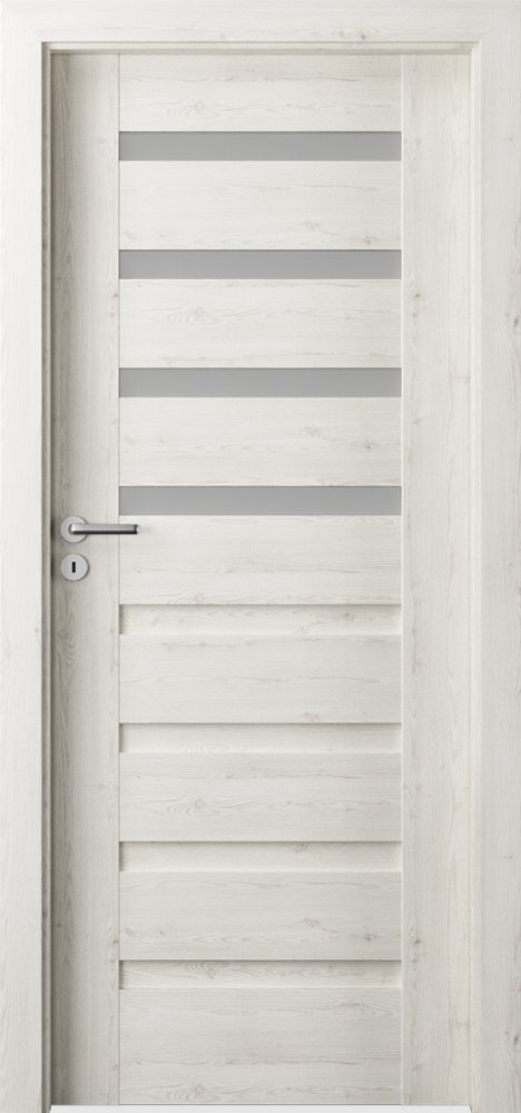 Posuvné interiérové dveře VERTE PREMIUM D - D4 - dýha Portasynchro 3D - borovice norská