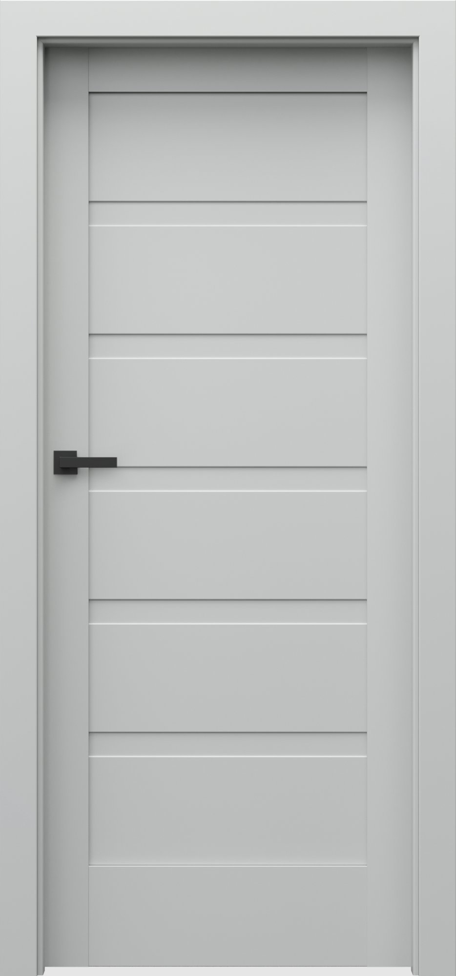 Interiérové dveře VERTE HOME H - H0 - dýha Portadecor - šedá