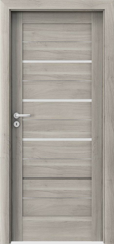 Interiérové dveře VERTE G - G3 intarzie - dýha Portasynchro 3D - akát stříbrný