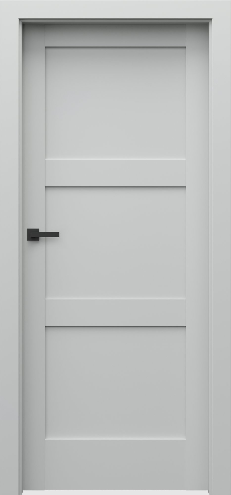 Posuvné interiérové dveře VERTE N - N0 - dýha Portadecor - šedá
