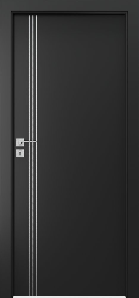 Posuvné interiérové dveře PORTA LINE B.1 - dýha CPL HQ 0,2 - černá