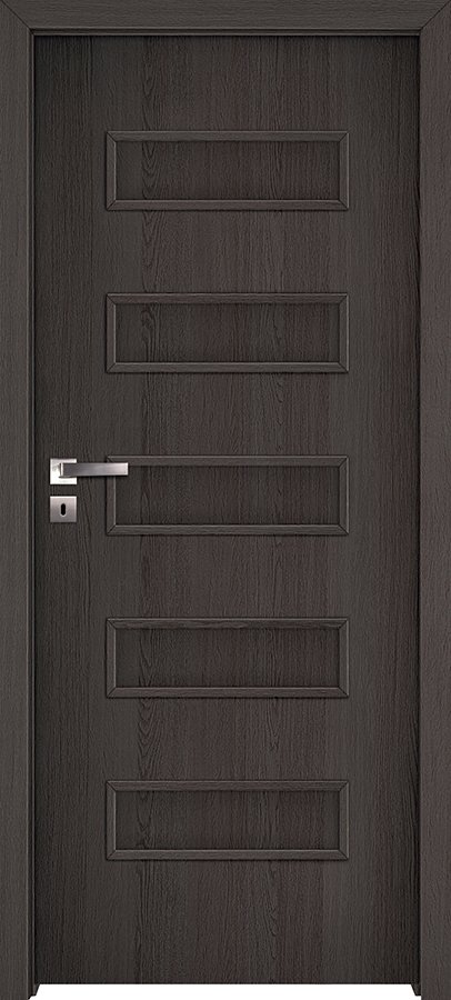 Posuvné interiérové dveře INVADO GEMINI 3 - dýha Enduro 3D - antracit B637