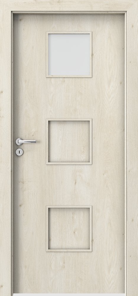 Interiérové dveře PORTA FIT C.1 - dýha Portaperfect 3D - dub Skandinávský