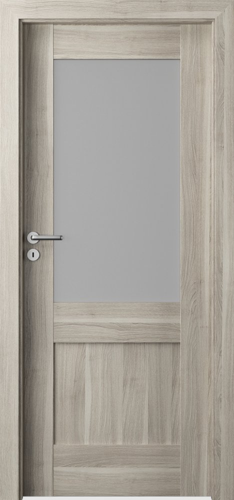 Posuvné interiérové dveře VERTE PREMIUM C - C1 - dýha Portasynchro 3D - akát stříbrný