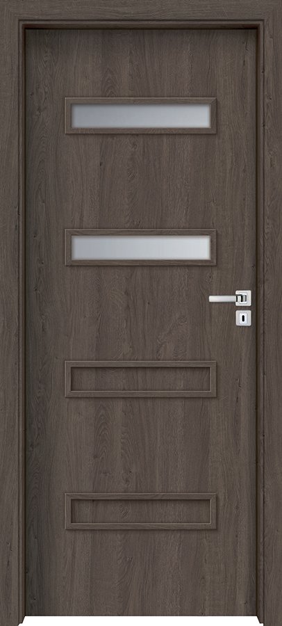 Posuvné interiérové dveře INVADO PARMA 2 - dýha Enduro 3D - dub popelavý B598