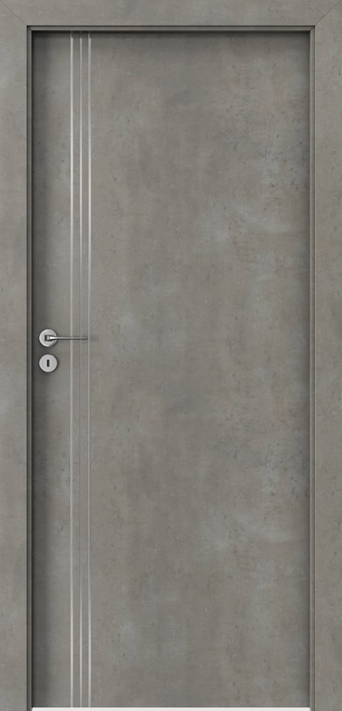 Posuvné interiérové dveře PORTA LINE B.1 - dýha CPL HQ 0,2 - beton světlý